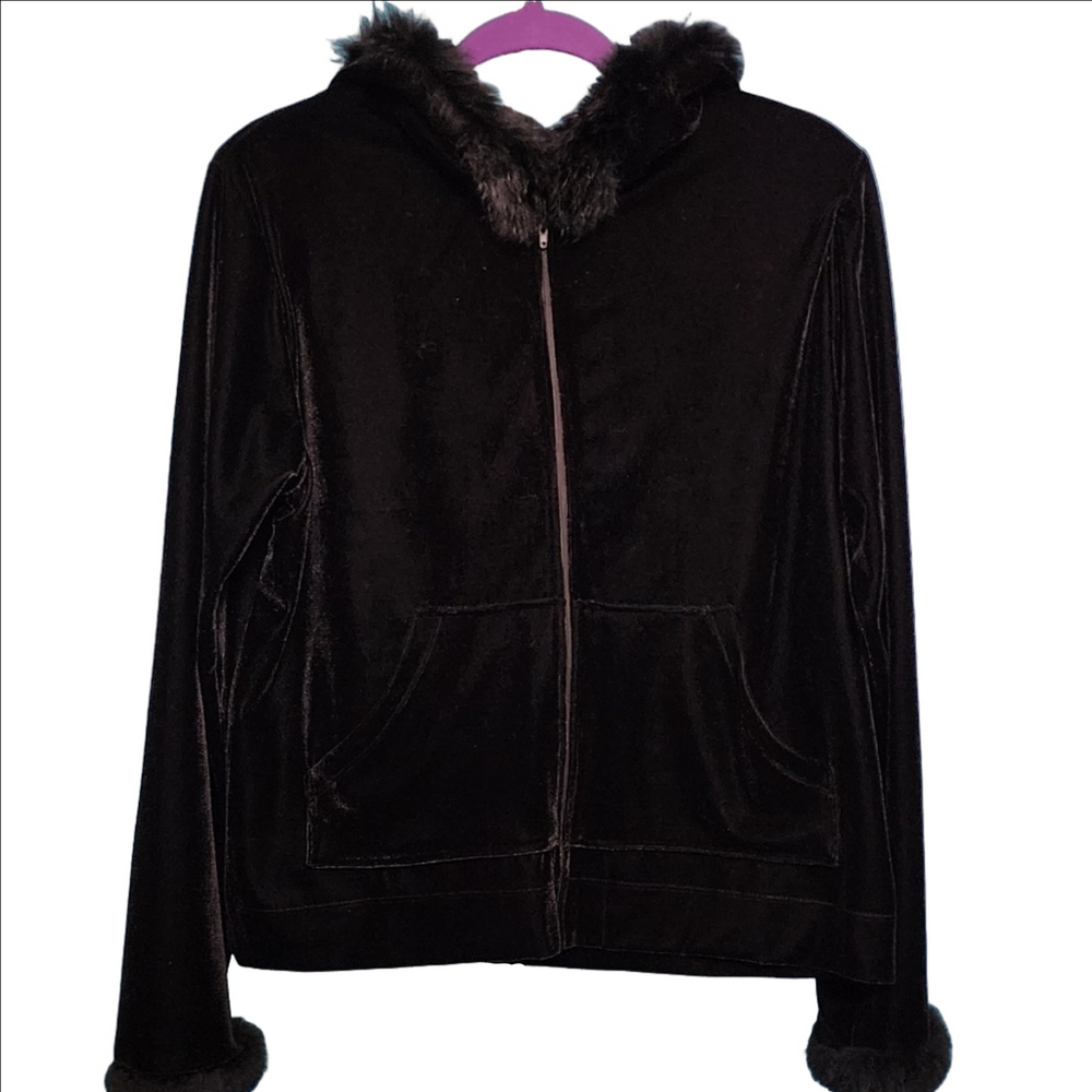 JASMINE ROSE FAUX FUR HOODED JACKET